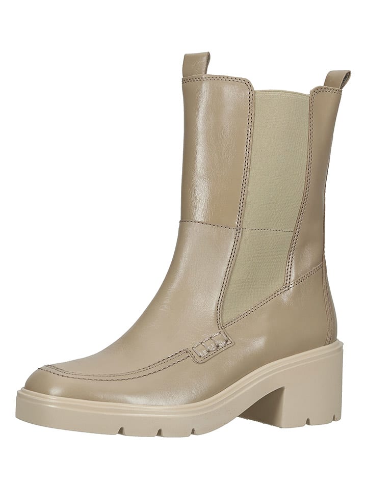 Gabor Skórzane sztyblety w kolorze beżowym rozmiar: 39