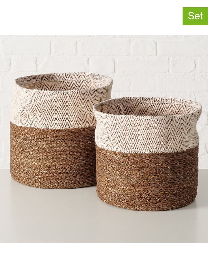 Boltze Kosze (2 szt.) "Eija" w kolorze brązowym rozmiar: onesize