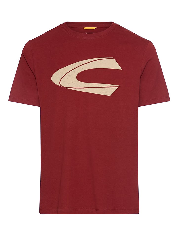 Camel Active Koszulka w kolorze kremowo-czerwonym rozmiar: L