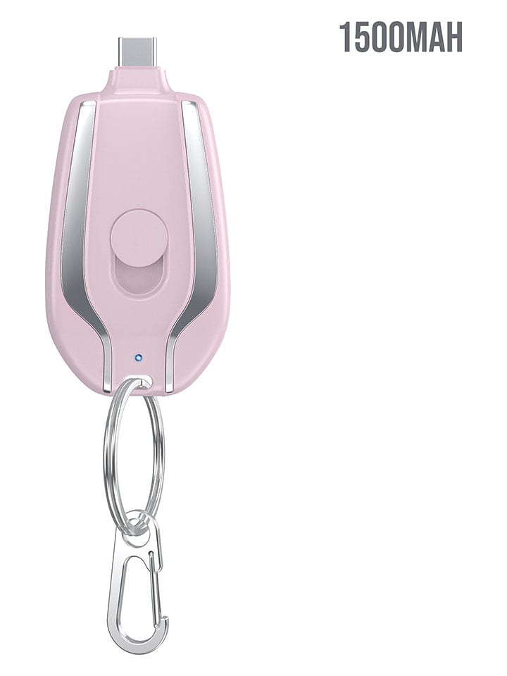 SWEET ACCESS Akumulator USB-C w kolorze jasnoróżowym do zawieszenia przy kluczach rozmiar: onesize