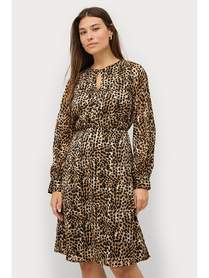 ellos Sukienka "Diana" w kolorze brązowym rozmiar: 38/40