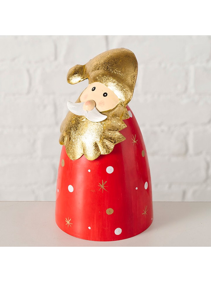 Boltze Figurka dekoracyjna "Manny" w kolorze złoto-czerwonym - wys. 18,5 cm rozmiar: onesize