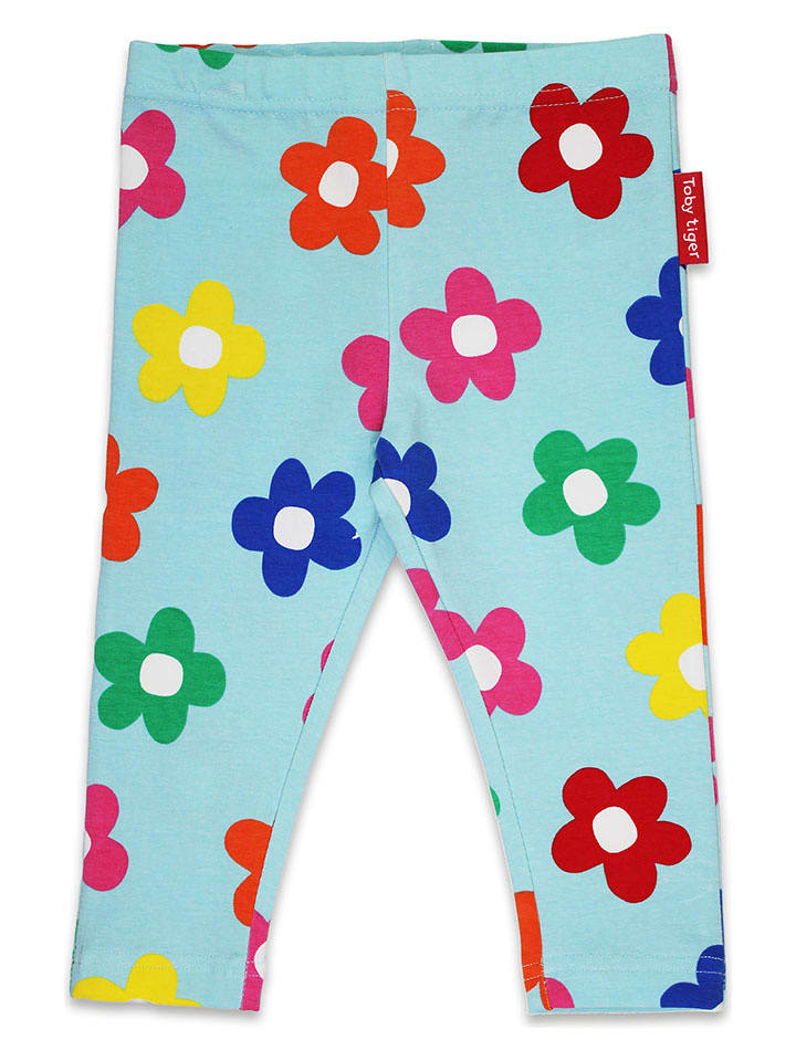 Toby Tiger Legginsy w kolorze błękitnym rozmiar: 122