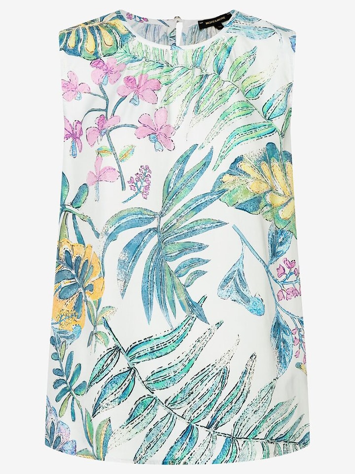 More & More Bluzka w kolorze niebiesko-białym rozmiar: 36