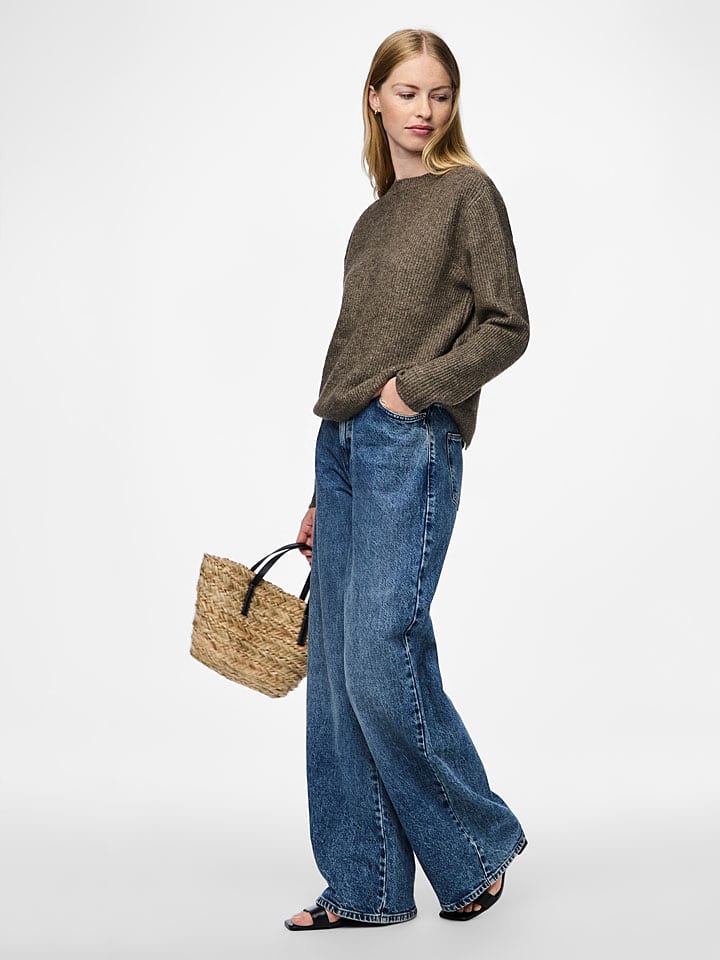 Pieces Kardigan "Pcsilly" w kolorze brązowym rozmiar: M