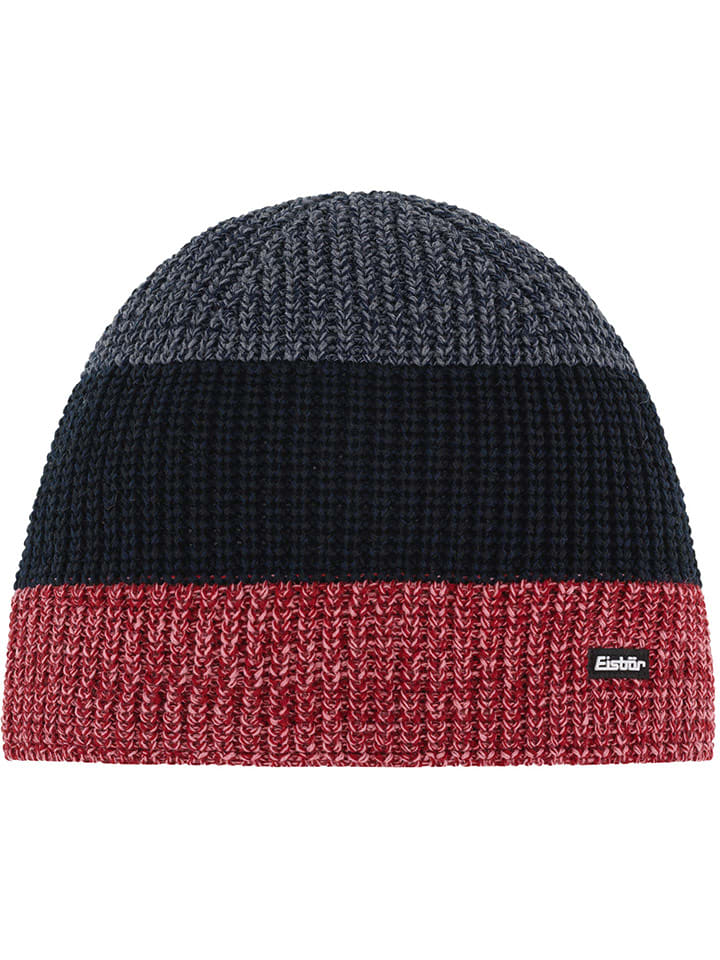 Eisbär Czapka "Caris" w kolorze czarno-czerwono-szarym rozmiar: onesize