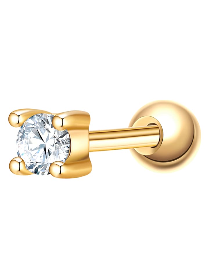 Glanzstücke München Pozłacany piercing z cyrkonią rozmiar: onesize