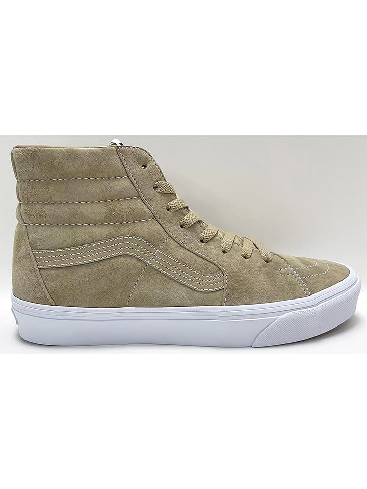 Vans Skórzane sneakersy "SK8-Hi" w kolorze beżowym rozmiar: 44