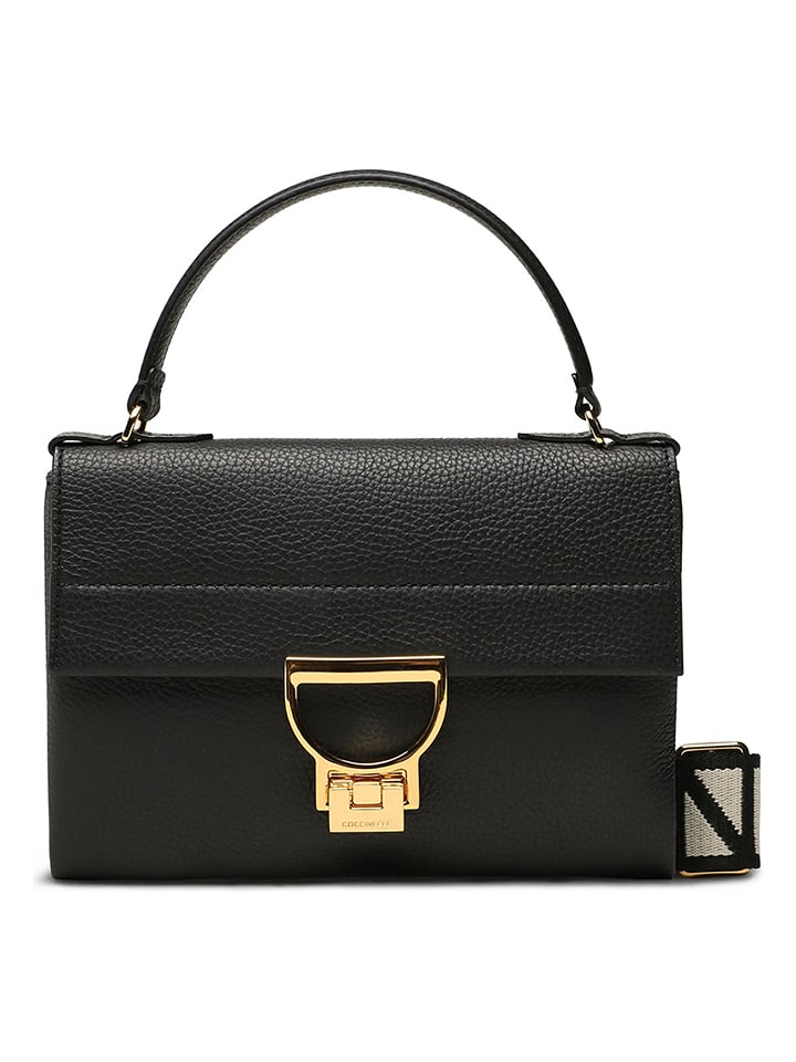 COCCINELLE Skórzana torebka w kolorze czarnym - 21,5 x 15 x 2 cm rozmiar: onesize