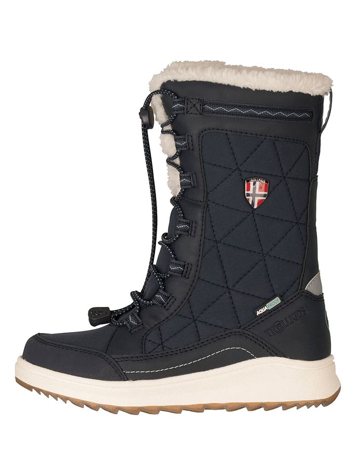 Trollkids Kozaki zimowe "Arendal" w kolorze granatowym rozmiar: 33