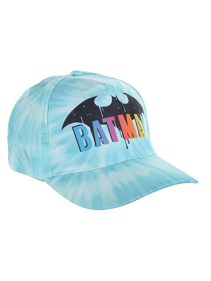 Batman Czapka "Batman" w kolorze turkusowym ze wzorem rozmiar: 54 cm