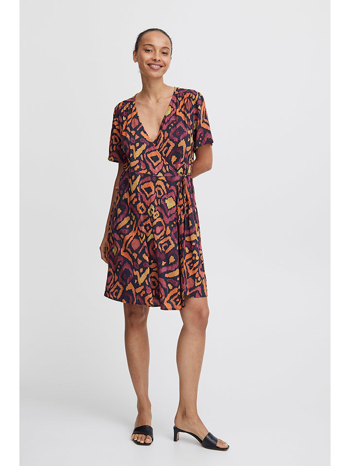 b.young Sukienka w kolorze czarno-pomarańczowym rozmiar: 46