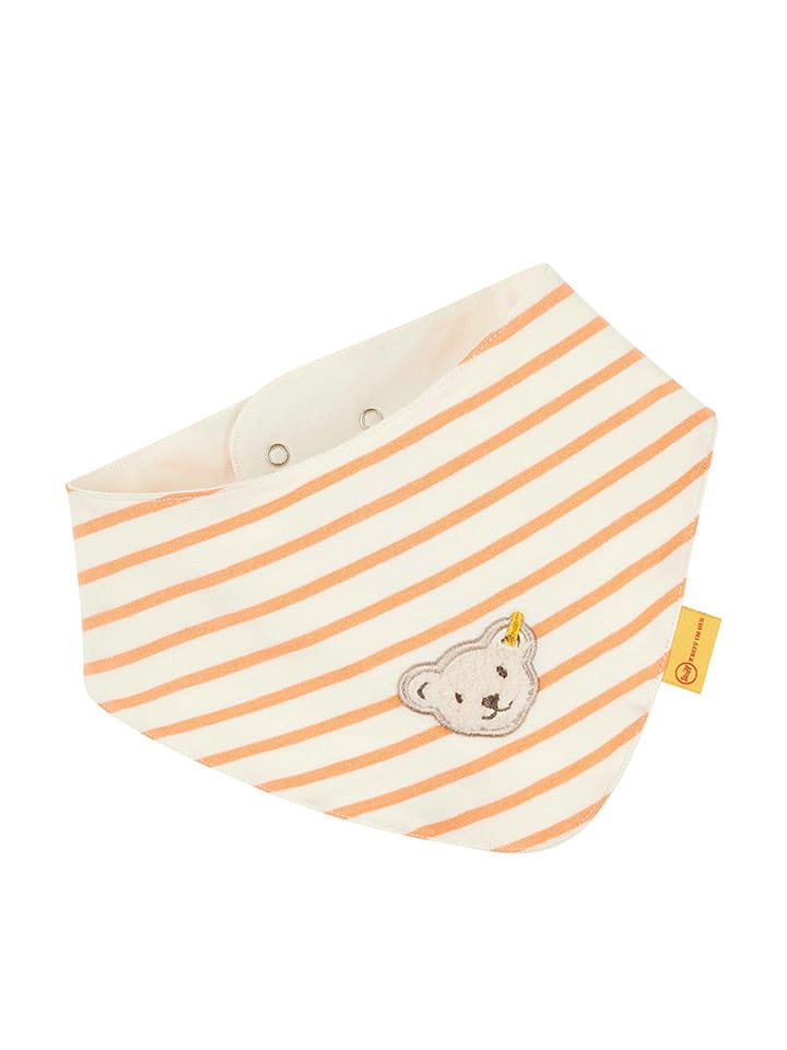 Steiff Chusta trójkątna w kolorze pomarańczowo-kremowym rozmiar: onesize