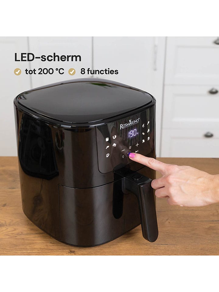ROSMARINO Frytkownica beztłuszczowa ''Infinity XL'' w kolorze czarnym - 5 l rozmiar: onesize