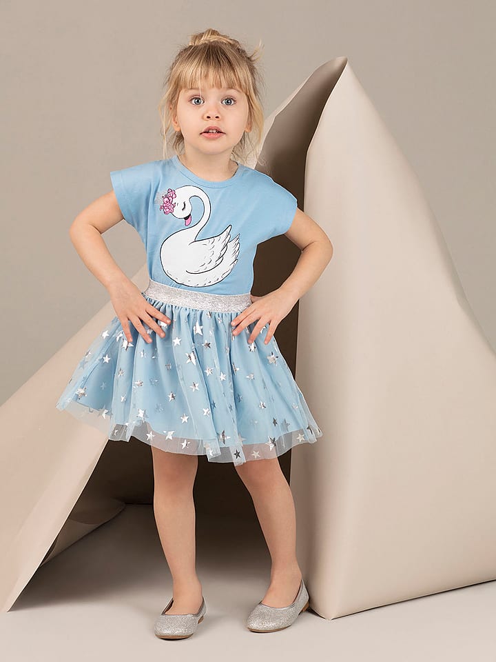 Denokids Sukienka w kolorze błękitnym rozmiar: 128