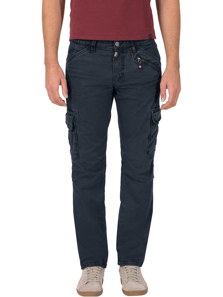 Timezone Bojówki dżinsowe "BenTZ" - Regular fit - w kolorze granatowym rozmiar: W34/L34