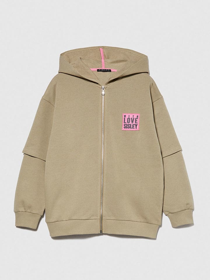 Sisley Bluza w kolorze beżowym rozmiar: 122