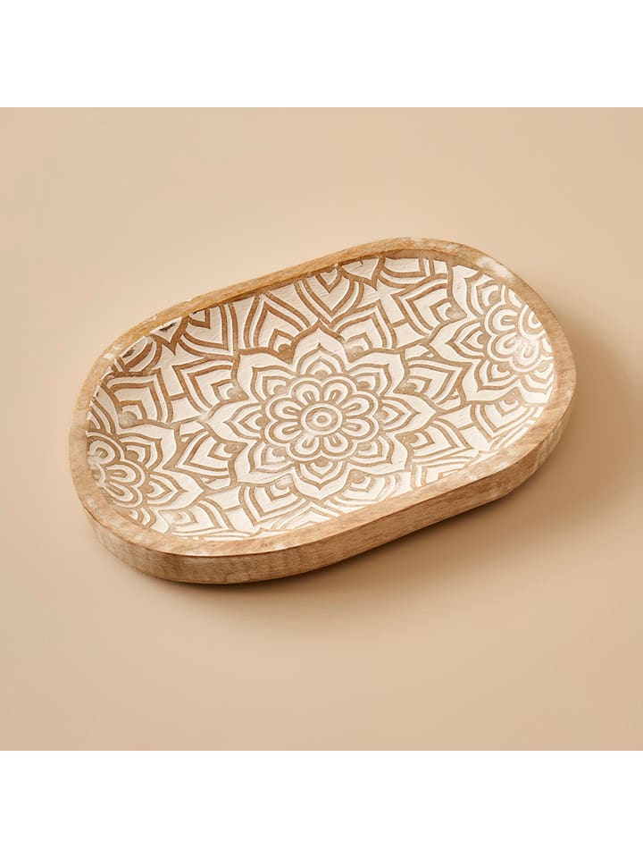 BELLA MAISON Miska dekoracyjna "Aldo" w kolorze białym - 20 x 30 cm rozmiar: onesize