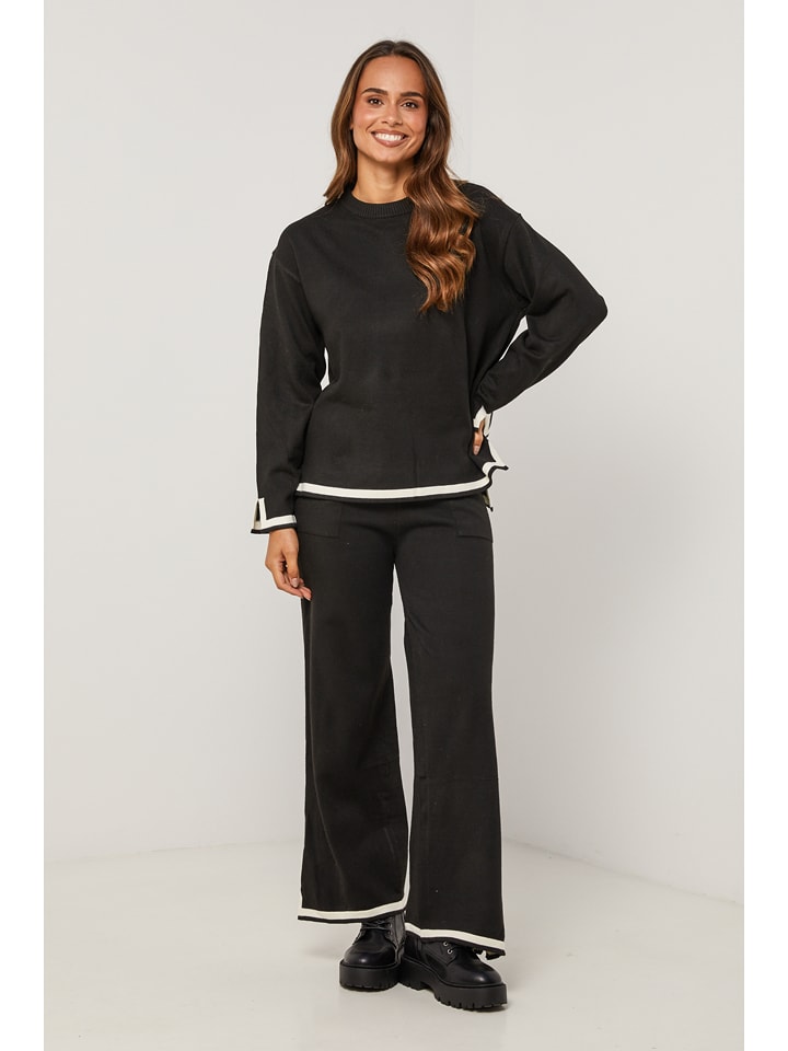 Soft Cashmere 2-częściowy zestaw w kolorze czarnym rozmiar: 40/42