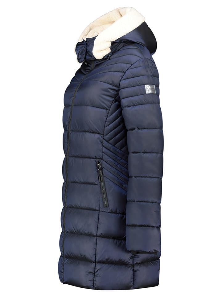 Geographical Norway Płaszcz pikowany "Carenne" w kolorze granatowym rozmiar: L