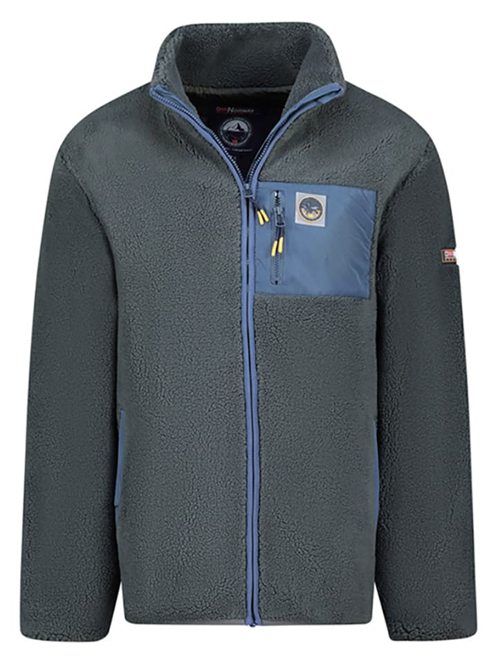 Geographical Norway Kurtka polarowa "Urock" w kolorze niebiesko-antracytowym rozmiar: 152