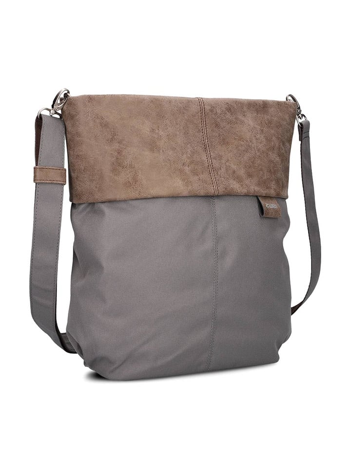 Zwei Torebka w kolorze szaro-jasnobrązowym - 31 x 32 x 13 cm rozmiar: onesize