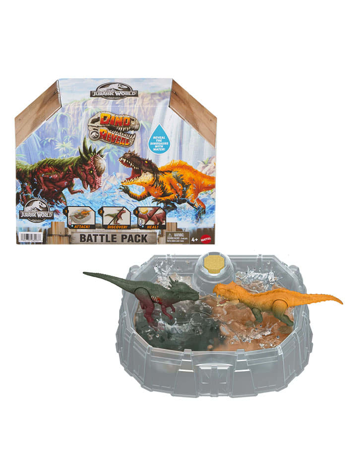 Mattel Zestaw "Dino Reveal Deluxe Battle" do zabawy - 4+ rozmiar: onesize