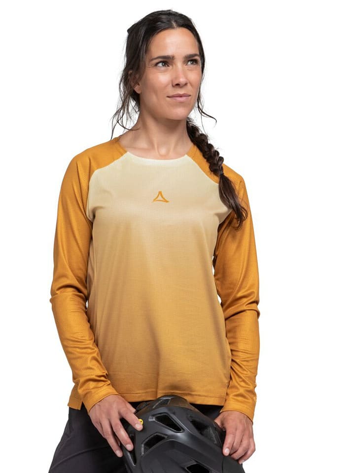 Schöffel Koszulka kolarska "Koitere" w kolorze musztardowym rozmiar: 40