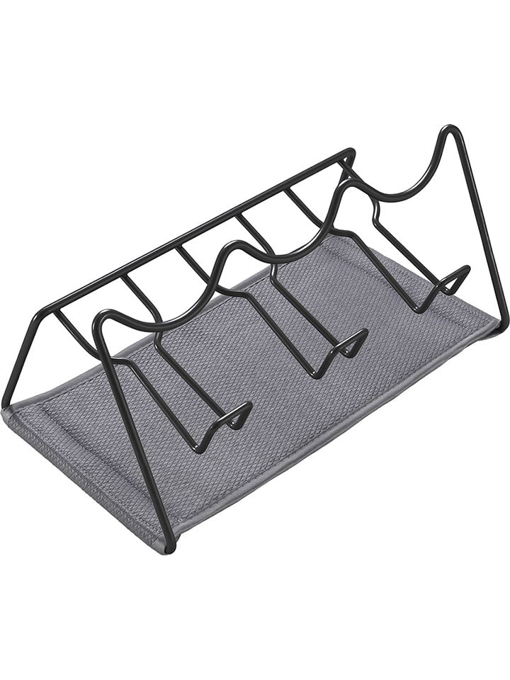 metaltex Ociekacz "Lava" w kolorze czarnym do butelek - 30 x 14 x 17 cm rozmiar: onesize