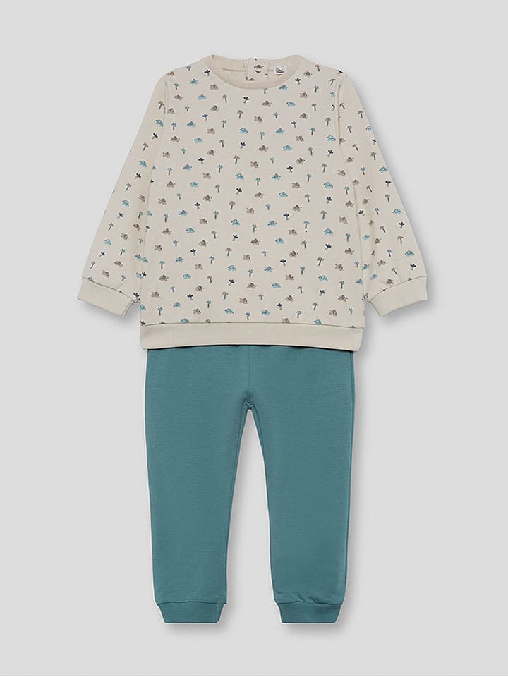 Street MONKEY 2-częściowy zestaw w kolorze turkusowo-beżowym rozmiar: 74