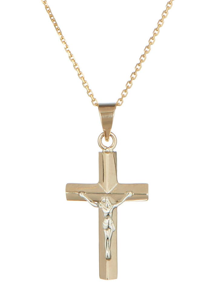 OR ÉCLAT Złota zawieszka "Croix de Jésus" rozmiar: onesize