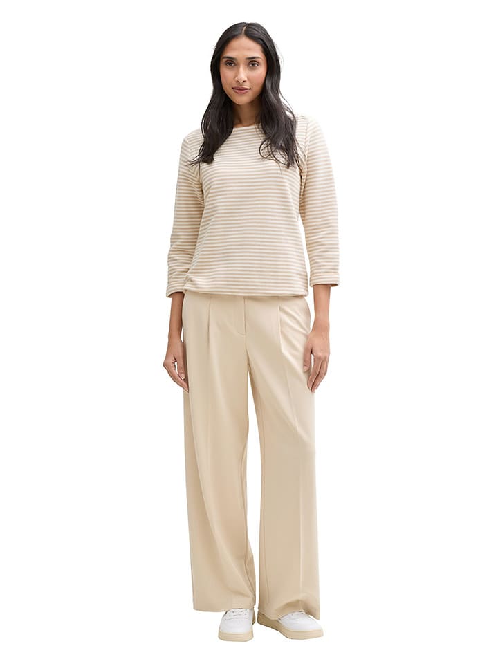 Tom Tailor Koszulka w kolorze beżowo-białym rozmiar: XXL