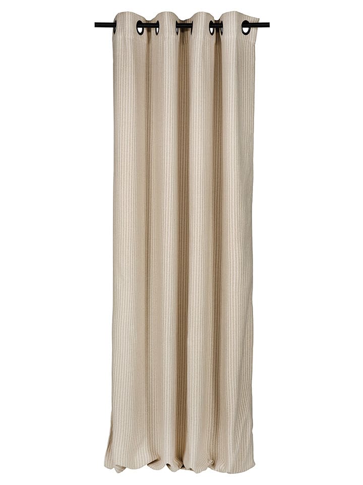ESPRIT Zasłona "Fun" w kolorze beżowo-kremowym z oczkami rozmiar: 140x250 cm