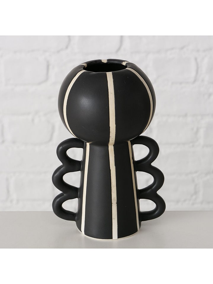 Boltze Wazon "Nanuka" w kolorze czarno-białym - wys. 14,5 cm rozmiar: onesize