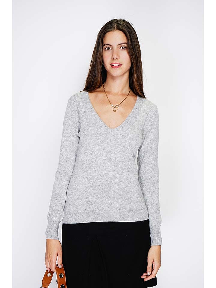 William de Faye Sweter w kolorze jasnoszarym rozmiar: 40