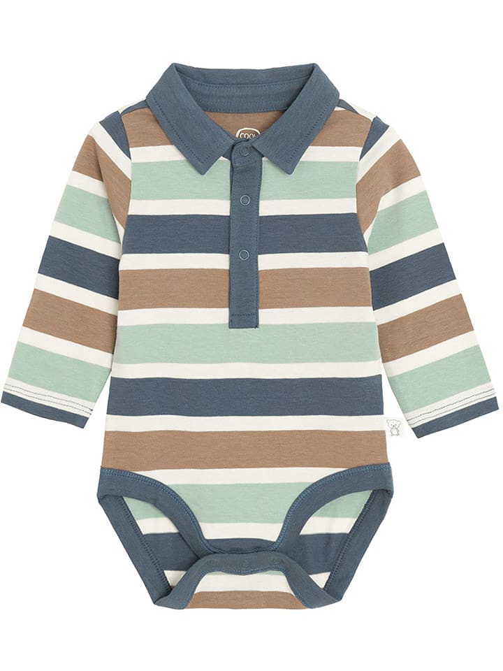 COOL CLUB Body w kolorze granatowo-zielonym ze wzorem rozmiar: 92