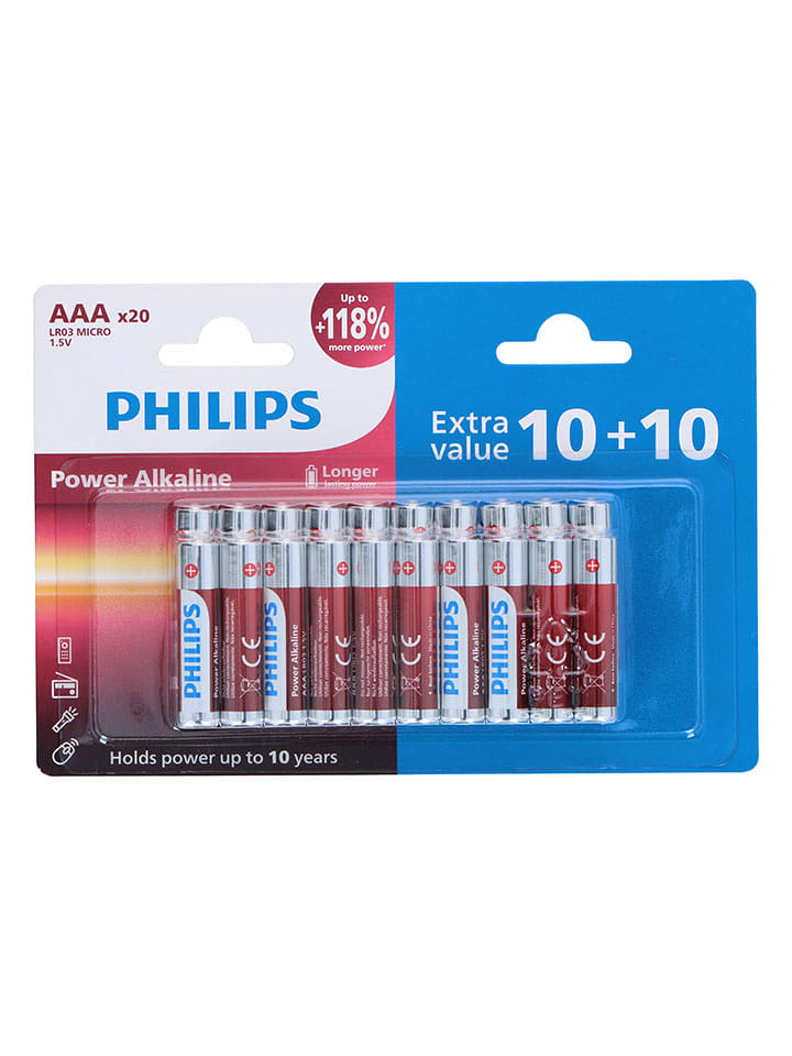 Philips Baterie AAA LR03 (20 szt.) rozmiar: onesize