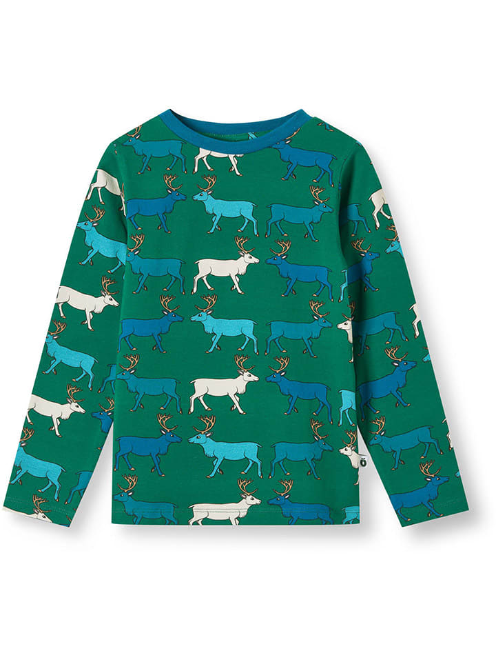 Småfolk Koszulka "Gala" w kolorze zielonym rozmiar: 110/116