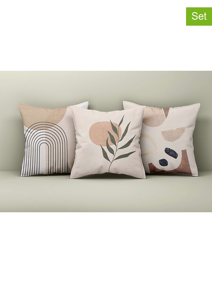 Coin de Pierre Poszewki (3 szt.) w kolorze beżowo-kremowym na poduszki - 43 x 43 cm rozmiar: onesize