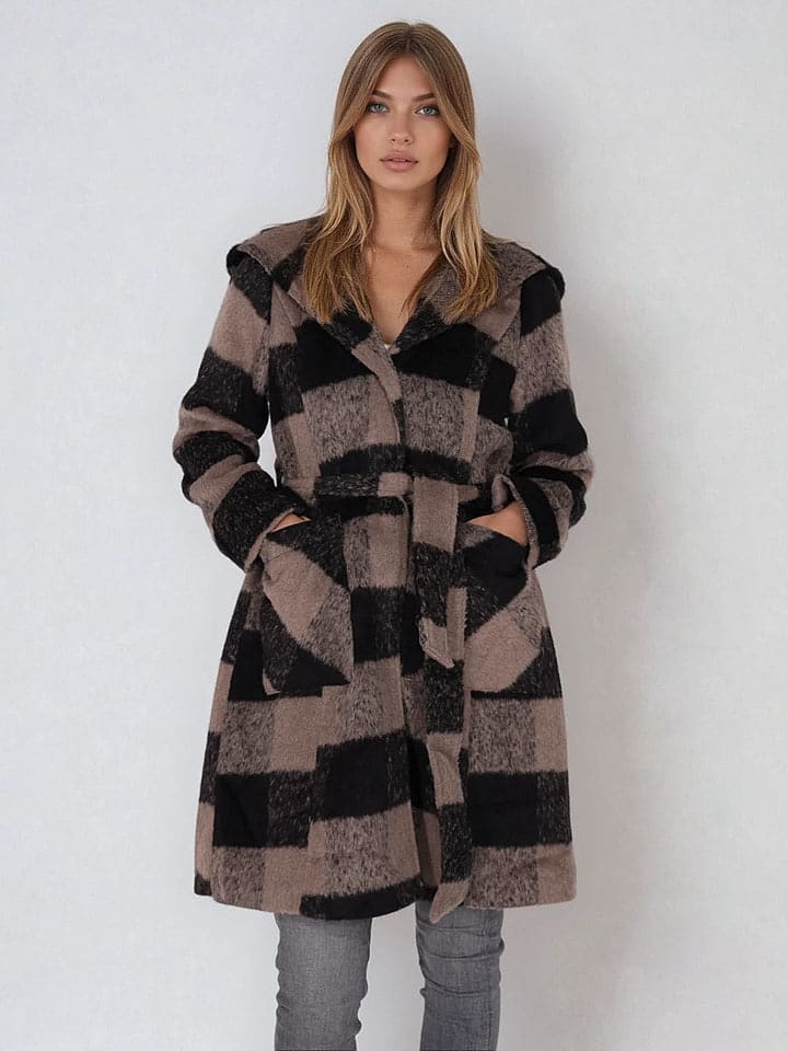 Steve Madden Płaszcz przejściowy w kolorze czarno-szarobrązowym rozmiar: S