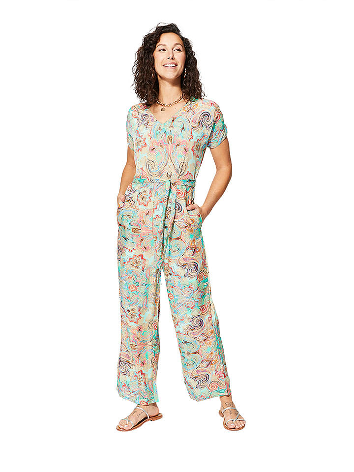 Aller Simplement Kombinezon w kolorze błękitno-pomarańczowym rozmiar: 38/40