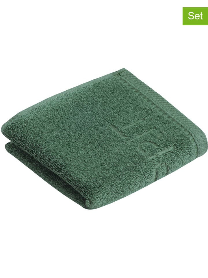 ESPRIT Ręczniki (6 szt.) "Modern Solid" w kolorze zielonym dla gości rozmiar: 30x50 cm