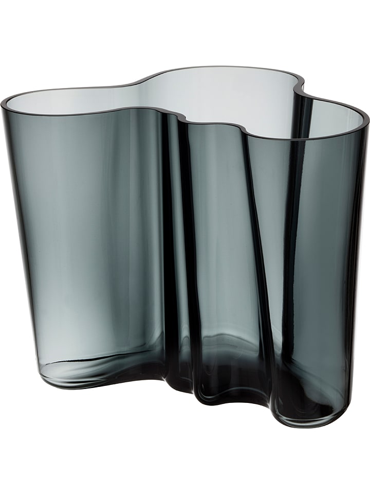 iittala Wazon "Aalto" w kolorze ciemnoszarym - wys. 16 cm rozmiar: onesize