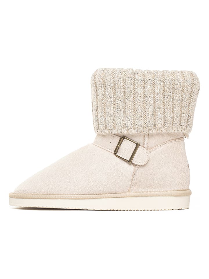ISLAND BOOT Botki zimowe "Kourtney" w kolorze kremowym rozmiar: 41