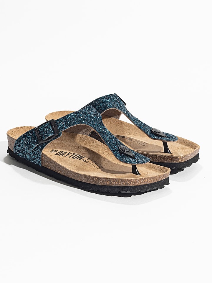 BAYTON Japonki "Mercure" w kolorze niebieskim rozmiar: 38