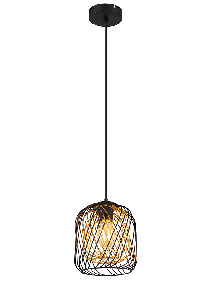Globo lighting Lampa wisząca "Dichti" w kolorze złoto-czarnym - wys. 150 x Ø 18 cm rozmiar: onesize