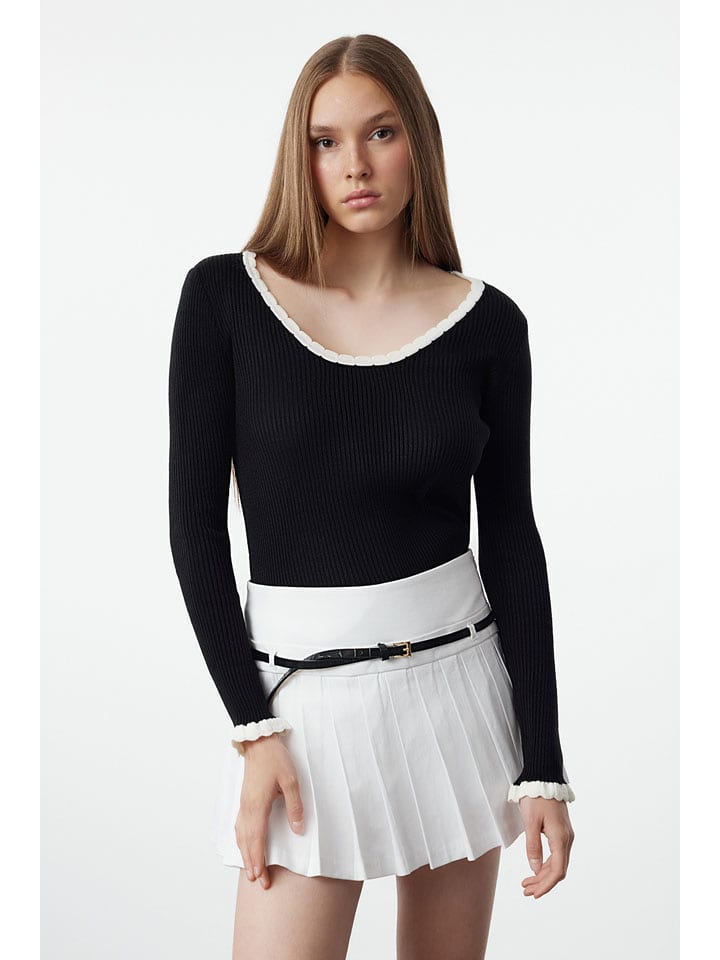 trendyol Sweter w kolorze czarnym rozmiar: S
