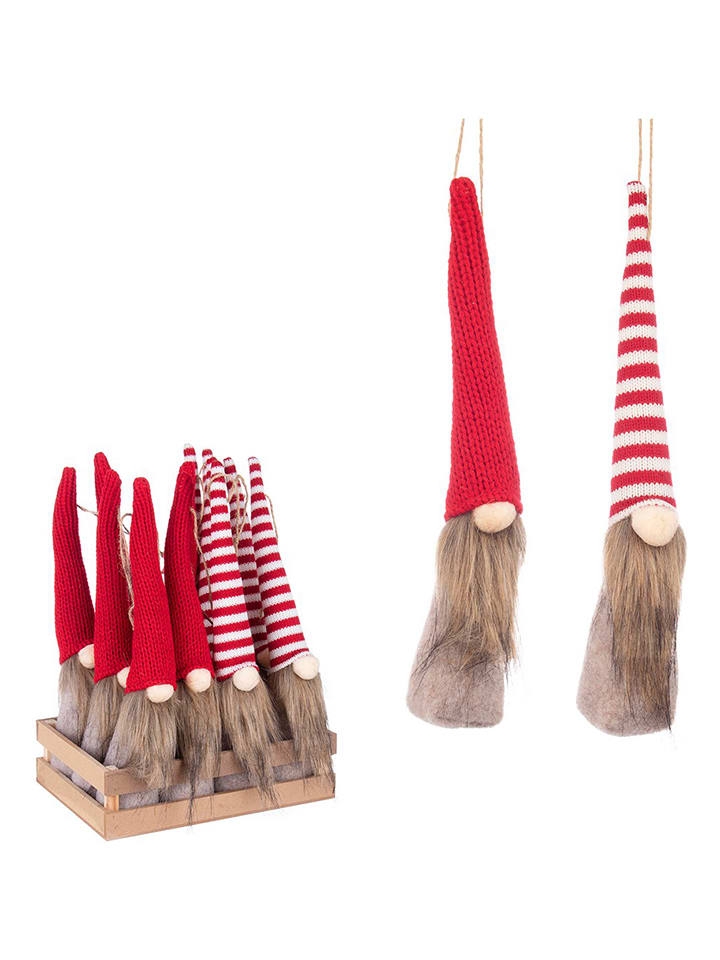 Bizzotto Ozdoba choinkowa "Toby" w kolorze czerwono-brązowym - dł. 15 cm (produkt niespodzianka) rozmiar: onesize