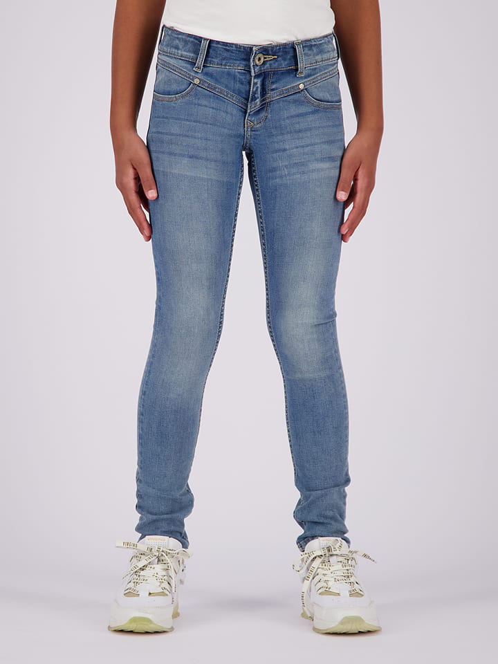 Vingino Dżinsy "Amia" - Skinny fit - w kolorze niebieskim rozmiar: 170