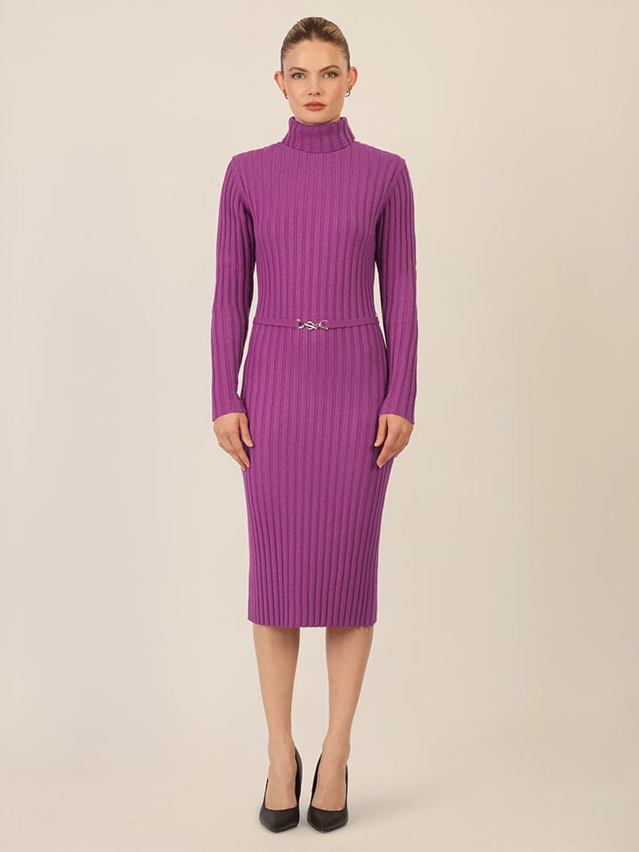 APART Sukienka dzianinowa w kolorze fioletowym rozmiar: 42